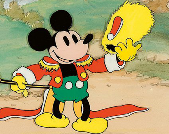 Auf der Abbildung ist eine gezeichnete Mickey Mouse zu sehen. Sie stammt aus dem Buch Walt Disneys "Die ultimative Chronik" erschienen im Taschen Verlag.